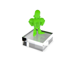 Green Stuff 5859 Socle Blocs Acryliques 100x100x30mm