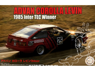 Fujimi maquette voiture 46914 Toyota Corolla Levin ADVAN 1985 Vainqueur Inter TEC 1985 1/24