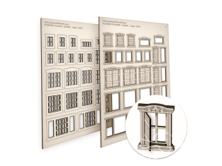 Green Stuff 13701 Fenêtres maquette classiques Grandes 1/35 1/48