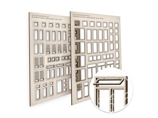 Green Stuff 13700 Fenêtres maquette carrées de base Petites 1/35 1/48