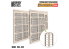 Green Stuff 13709 Fenêtres Industrielles arquées Grandes (type 2) 1/35 1/48
