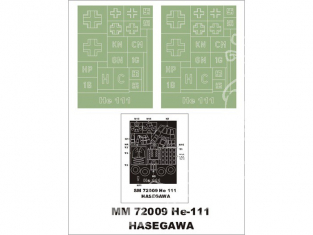 Montex Maxi Mask MM72009 Heinkel He 111 Hasegawa 1/72