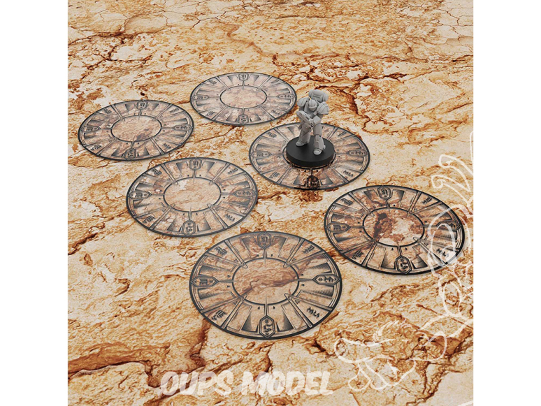 Green Stuff 14236 Gabarits d'objectif Kill Team compatibles Transparents