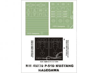 Montex Maxi Mask MM48039 P-51D Mustang Hasegawa 1/48