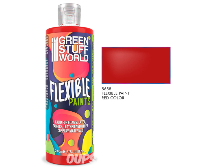 Green Stuff 5658 Peinture souple rouge 240ml