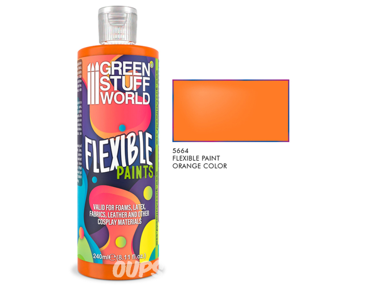 Green Stuff 5664 Peinture souple orange 240ml