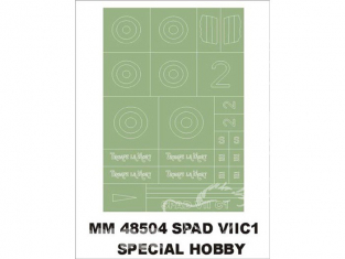Montex Maxi Mask MM48504 Spad VIIC Special Hobby 1/48