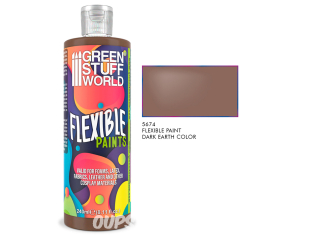 Green Stuff 5674 Peinture souple terre sombre 240ml