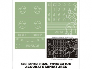 Montex Maxi Mask MM48182 SB2U-3 Vindicator Accurate miniatures 1/48