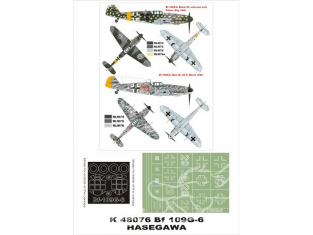 Montex Super Mask K48076 Messerschmitt Bf109G-6 Hasegawa 1/48