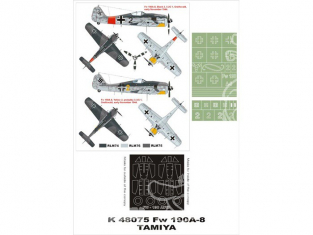 Montex Super Mask K48075 Focke Wulf Fw 190A-8 Tamiya 1/48