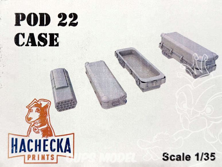 Hachecka Prints maquette hélicoptère HKP-03-09-35 Add-on Tigre Caisses Pod 22 1/35