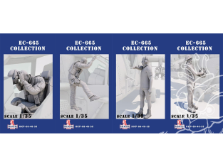 Hachecka Prints figurine HKP-09-40-35 Set EC-665 Tigre OPEX 01 x4 1/35