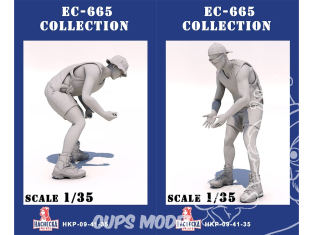 Hachecka Prints figurine HKP-09-41-35 Set EC-665 Tigre OPEX 02 x2 1/35