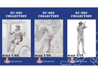 Hachecka Prints figurine HKP-09-42-35 Set EC-665 Tigre OPEX 03 x3 1/35