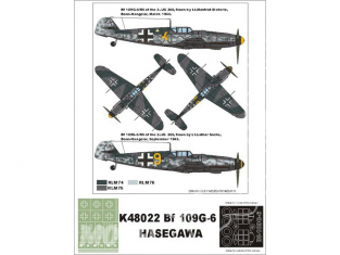 Montex Super Mask K48022 Messerschmitt Bf 109G-6 Hasegawa 1/48