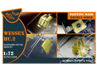Clear Prop CPA72209 Double masques du Wessex HC.2 pour kits Airfix 1/72