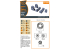 Clear Prop kit d'amelioration Hélico CPA72210 Set de Roues du Wessex HC.2 pour kits Airfix 1/72