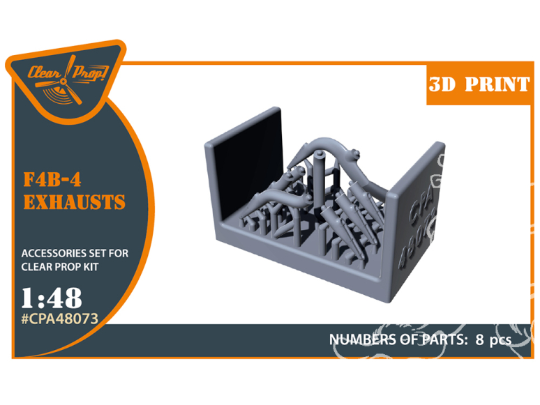 Clear Prop kit amélioration CPA48073 Echappement F4B-4 Kit CP 1/48
