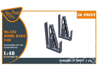 Clear Prop kit amélioration CPA48078 Mk.XXI Bombes Raks pour F4B-4 Kit CP 1/48