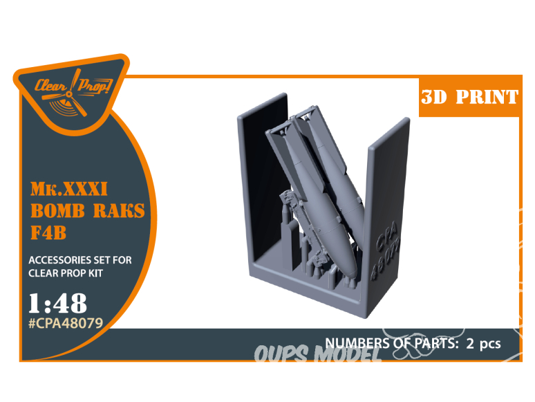 Clear Prop kit amélioration CPA48079 Mk.XXXI Bombes Raks pour F4B-4 Kit CP 1/48