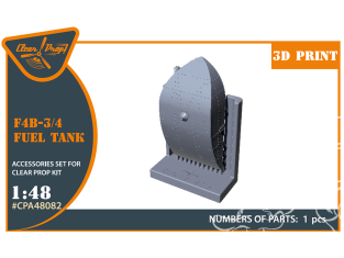 Clear Prop kit amélioration CPA48082 Reservoir de carburant pour F4B-3/4 Kit CP 1/48