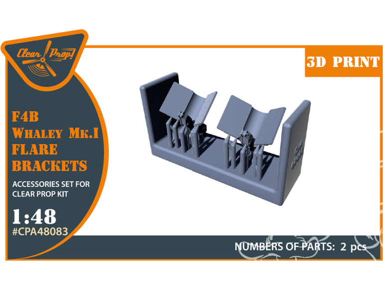 Clear Prop kit amélioration CPA48083 Whaley Mk.I flare brackets pour F4B Kit CP 1/48