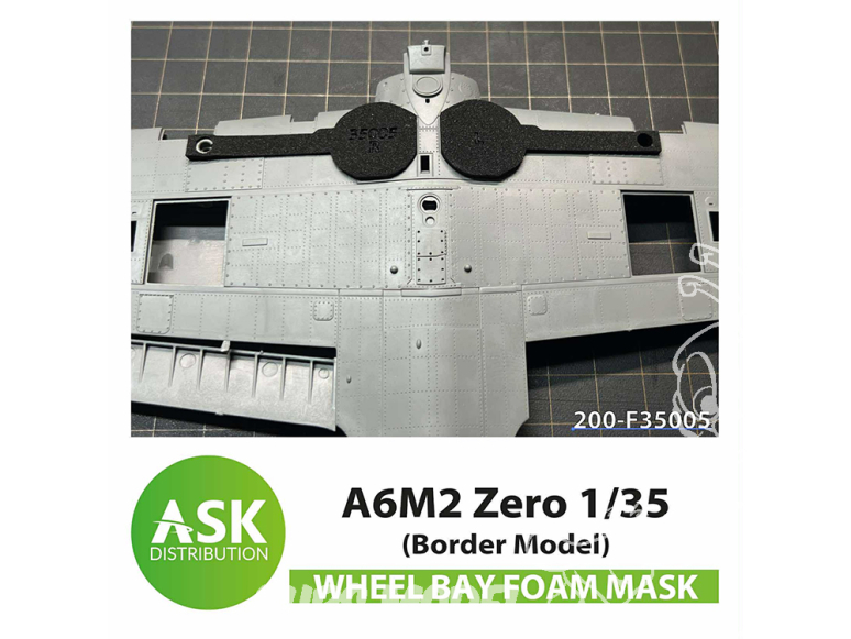 ASK Art Scale Kit accessoire F35005 A6M2 Zero Masque en mousse Border Model 1/35