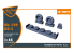 Clear Prop kit amélioration CPA48085 Set de roues D'un Hs 129B-2/3 Kit Takom 1/48