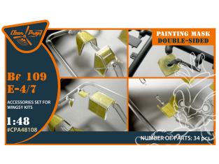 Clear Prop CPA48108 Caches peinture double face Bf109 E-4/7 Kit Wingsy 1/48