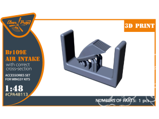 Clear Prop kit d'amélioration CPA48113 Prise d'air d'un Bf109E Kit Wingsy 1/48