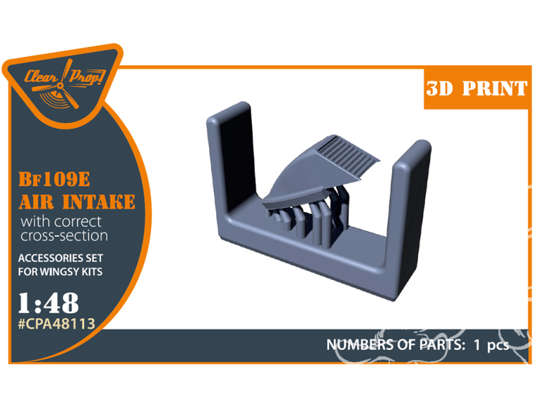 Clear Prop kit d'amélioration CPA48113 Prise d'air d'un Bf109E Kit Wingsy 1/48