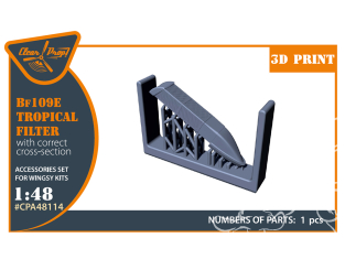 Clear Prop kit d'amélioration CPA48114 Filtre Tropical d'un Bf109E Kit Wingsy 1/48