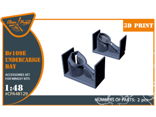 Clear Prop kit d'amélioration CPA48129 Baie de roue d'un Bf109E Kit Wingsy 1/48