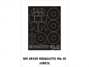 Montex Mini Mask SM48228 D.H. Mosquito MkVI Airfix 1/48