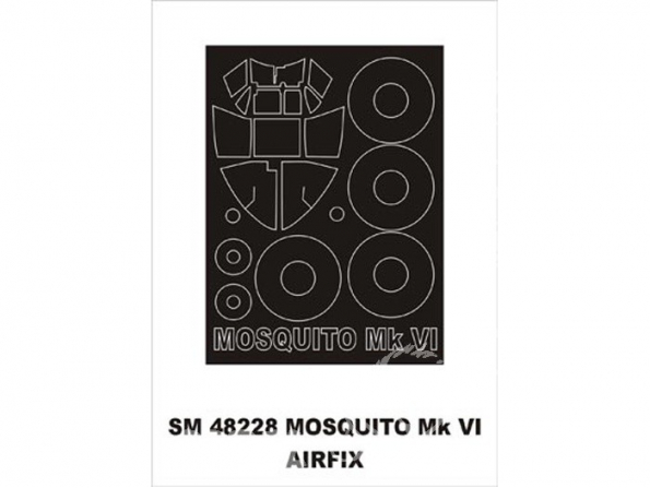 Montex Mini Mask SM48228 D.H. Mosquito MkVI Airfix 1/48