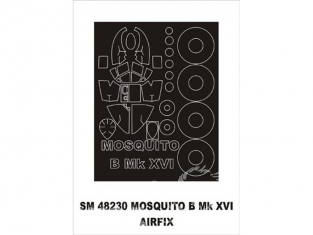 Montex Mini Mask SM48230 Mosquito B MkXVI/PRXVI Airfix 1/48