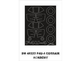 Montex Mini Mask SM48222 F4U-4 Corsair Academy 1/48