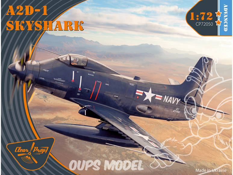 Clear Prop maquette avion CP72050 Douglas A2D-1 Skyshark ADVANCED KIT 1/72