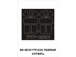 Montex Mini Mask SM48223 F7F-2/2N Tigercat Amt / Ertl 1/48
