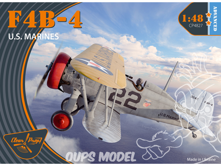 Clear Prop maquette avion CP4827 Boeing F4B-4 U.S MARINES ADVANCED KIT 1/48