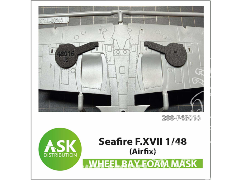 ASK Art Scale Kit accessoire F48016 Seafire F.XVII Masque en mousse Airfix 1/48