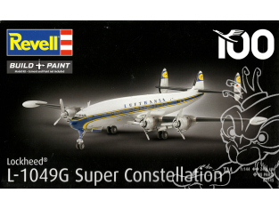 Revell maquette avion 63745 Model Set Lockheed L.1049G Super Constellation Lufthansa avec peinture et accessoires de base 1/144