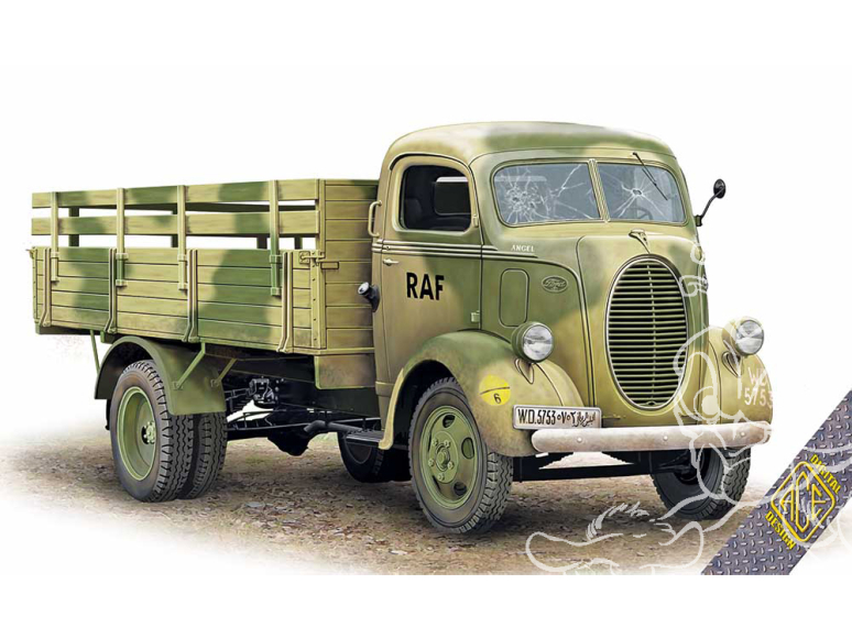 Ace Maquettes Militaire 72590 COE (CabOverEngine) heavy duty truck m.1939 1/72