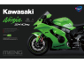MENG MT-008S Kawasaki Ninja ZX-10RR Kawasaki ZX-10RR Pre-colored Edition 1/9