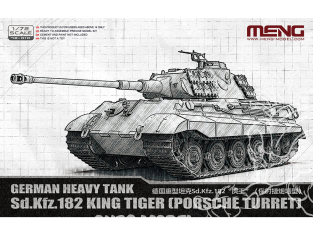 Meng maquette militaire 72-010 Sd.Kfz.182 King Tiger Tourelle Porsche 1/72