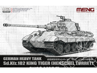 Meng maquette militaire 72-011 Sd.Kfz.182 King Tiger Tourelle Henschel 1/72