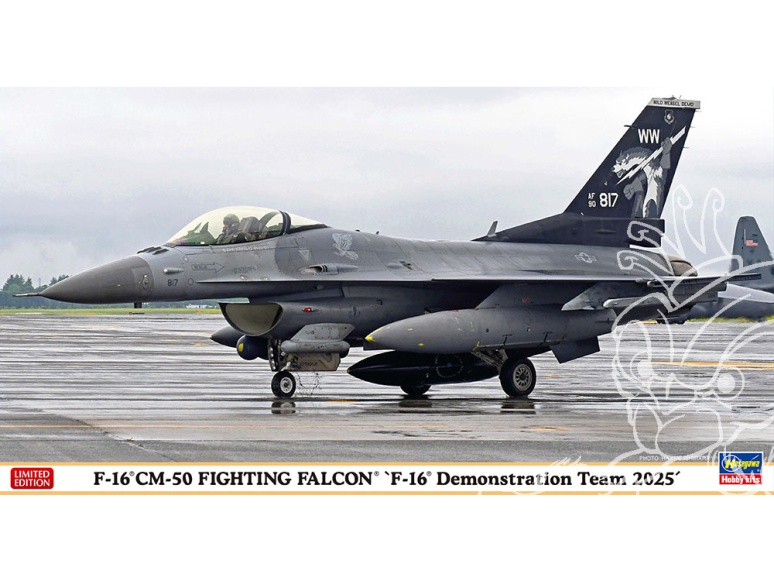 Hasegawa maquette avion 07558 F-16CM-50 Fighting Falcon Team démonstration 2025 1/48