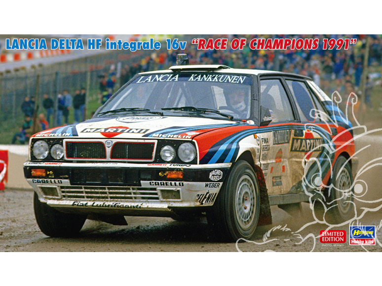 Hasegawa maquette voiture 20785 Lancia Delta HF Integrale 16v Course des Champions 1991 1/24