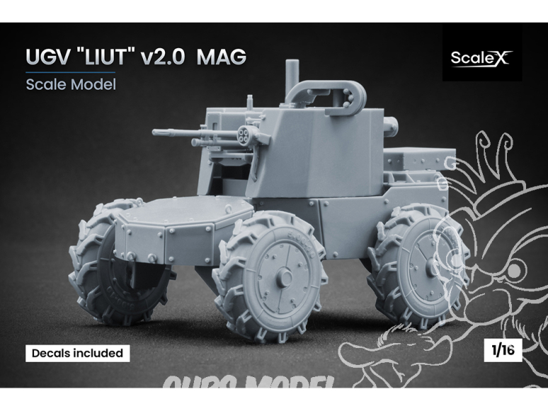 ScaleX maquette militaire VG-16001 UGV LIUT v2.0 MAG 1/16